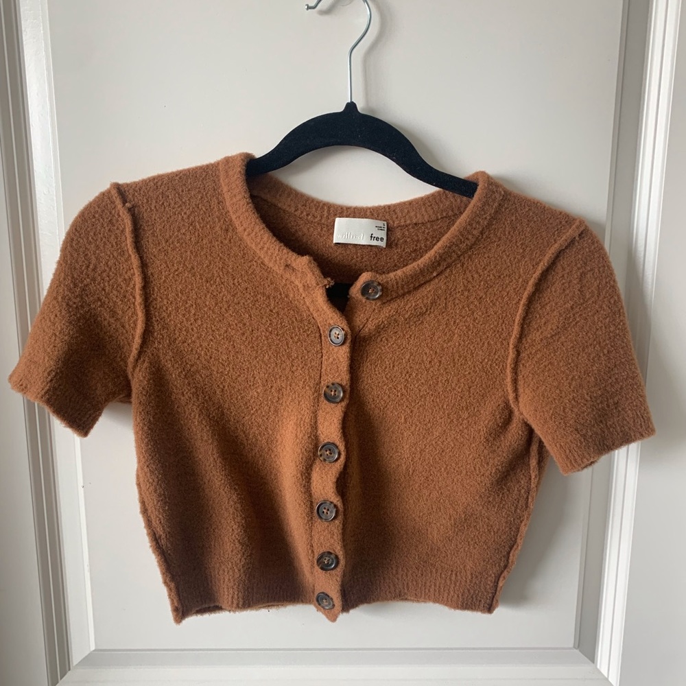 Wilfred button down short sleeve cardigan